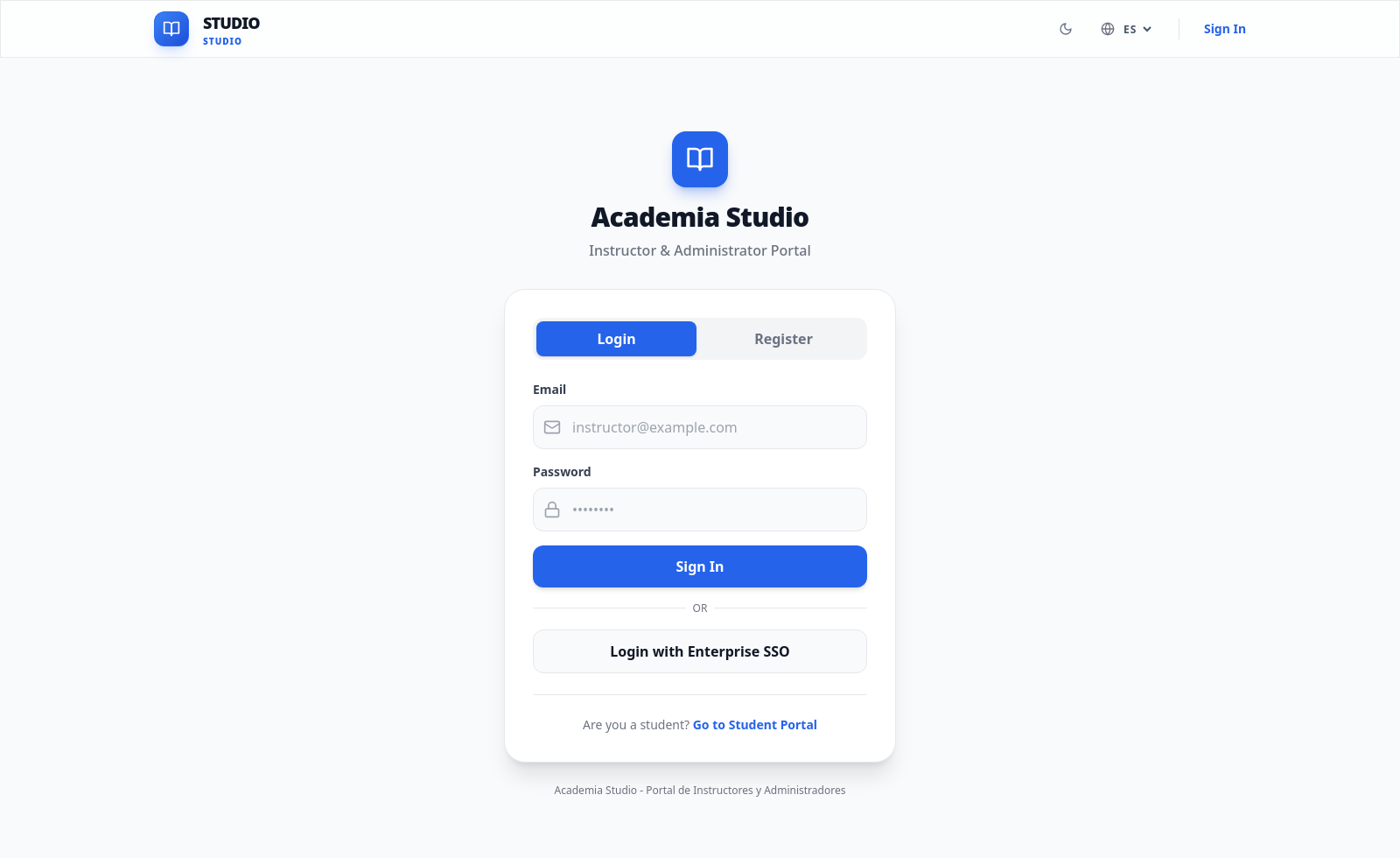 Login Studio